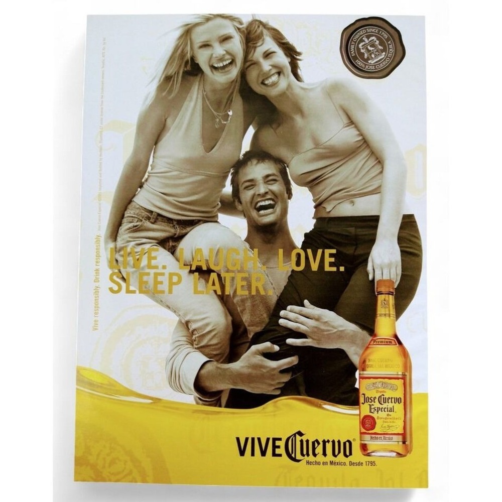 2001 Jose Cuervo Tequila‎ Party Scene Y2K Nightlife Live Laugh Love Sleep Later